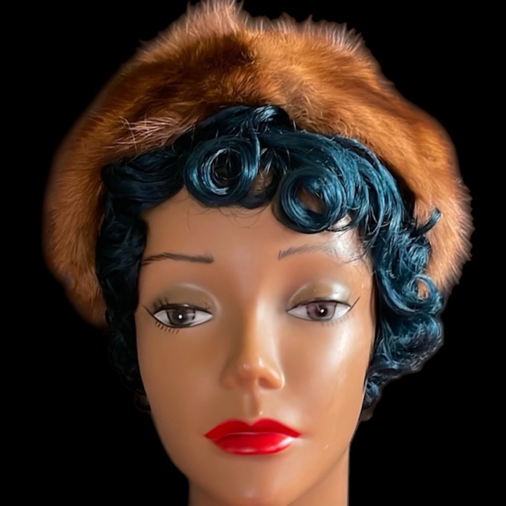 Vintage Mink Fur Tam Hat